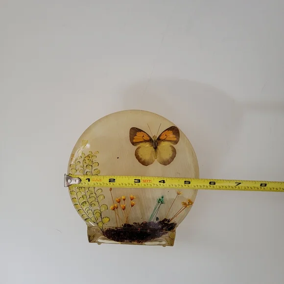 New Designs Inc. MCM Vintage Lucite Butterfly Napkin Or Letter Holder USA - Picture 12 of 13